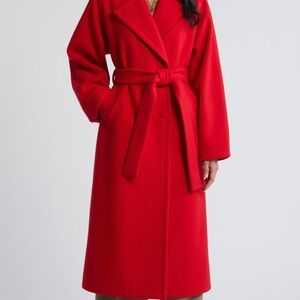 Bernardo Women's Red Belted Coat